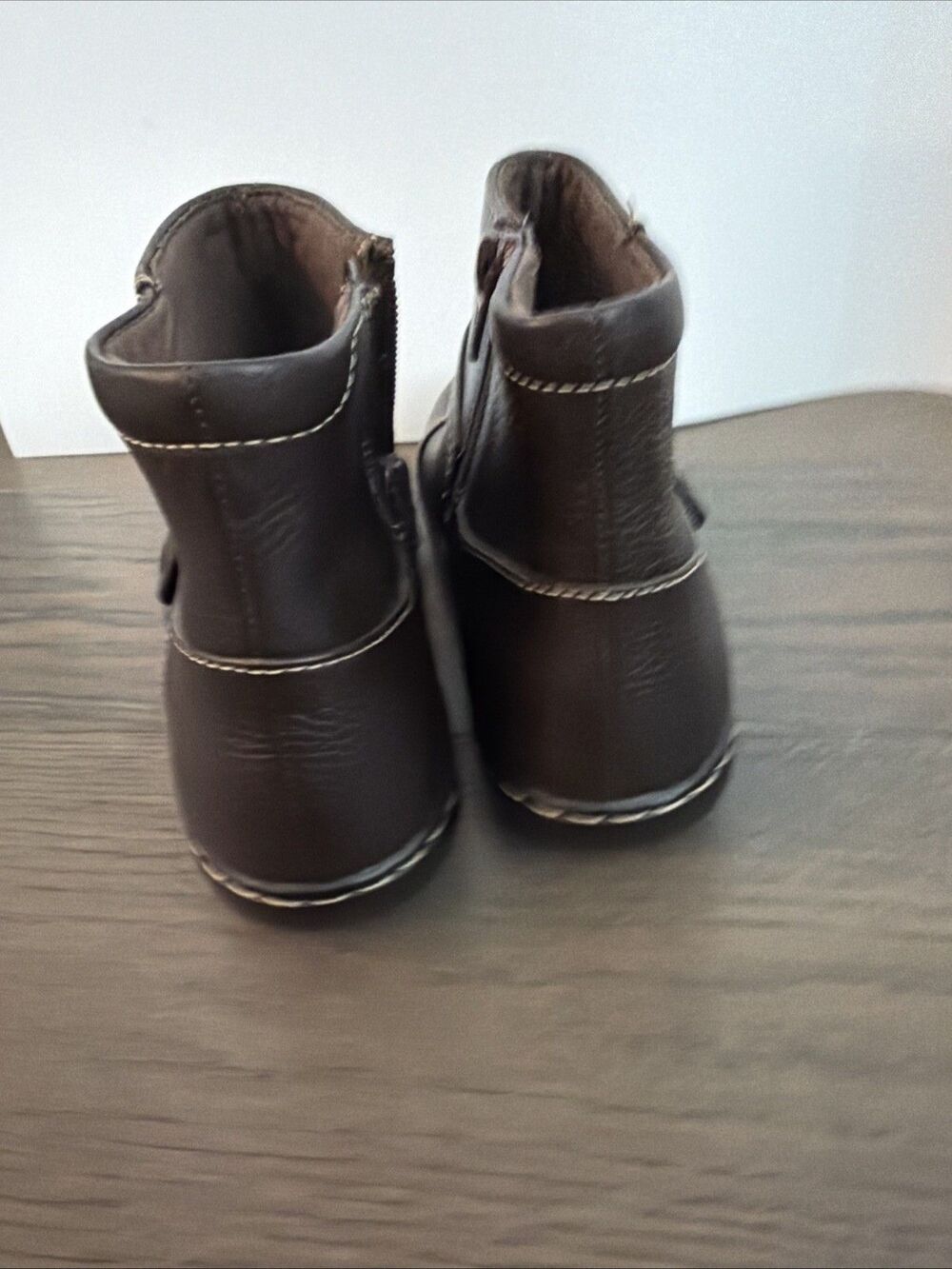 Womens Clarks Ashland Pine Dark Brown Leather Ankle Boots size 6.5 - Picture 4 of 9